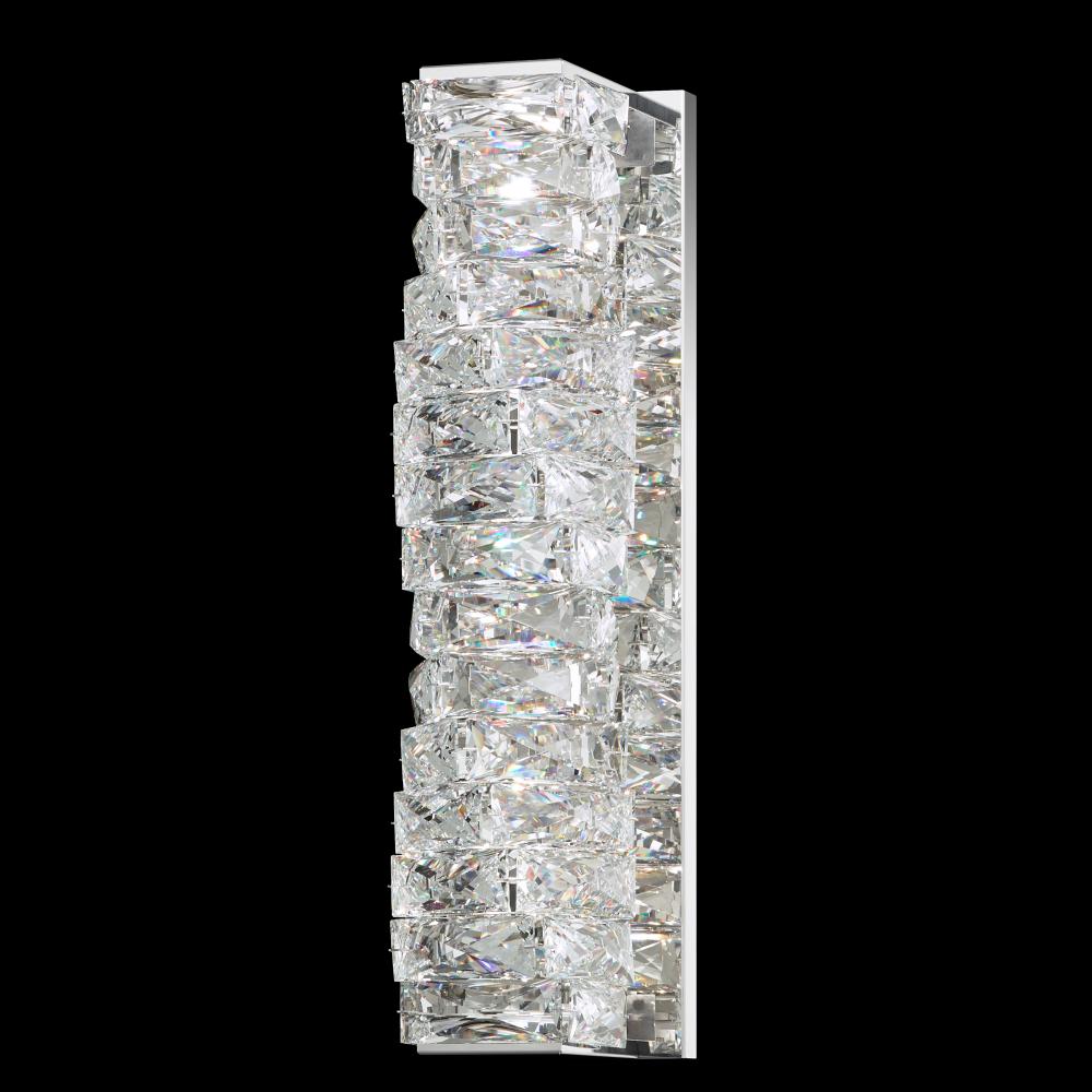 Glissando 18IN LED 120V Wall Sconce in Stainless Steel with Crystals from Swarovski®