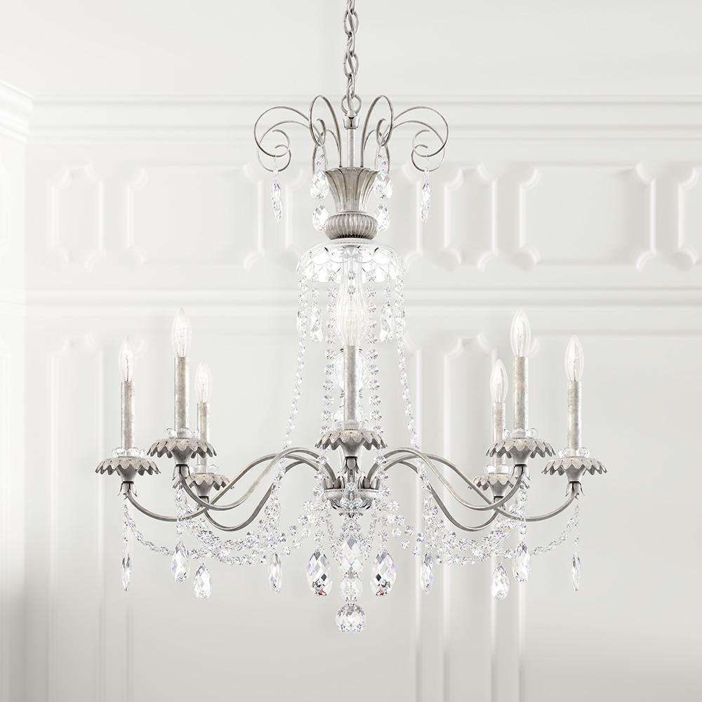 Helenia 8 Light 120V Chandelier in Heirloom Gold with Heritage Handcut Crystal