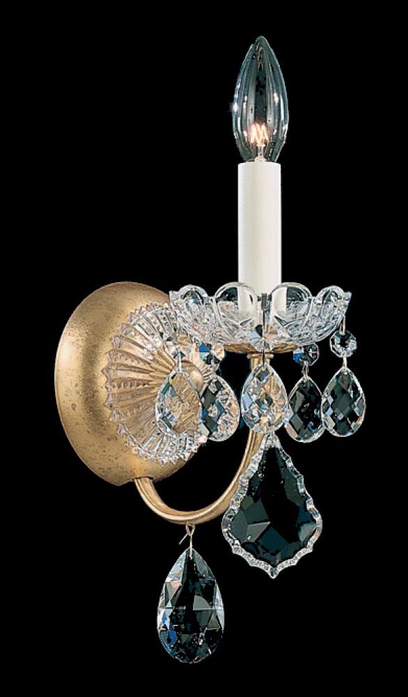 New Orleans 1 Light 120V Wall Sconce in Polished Silver with Heritage Handcut Crystal