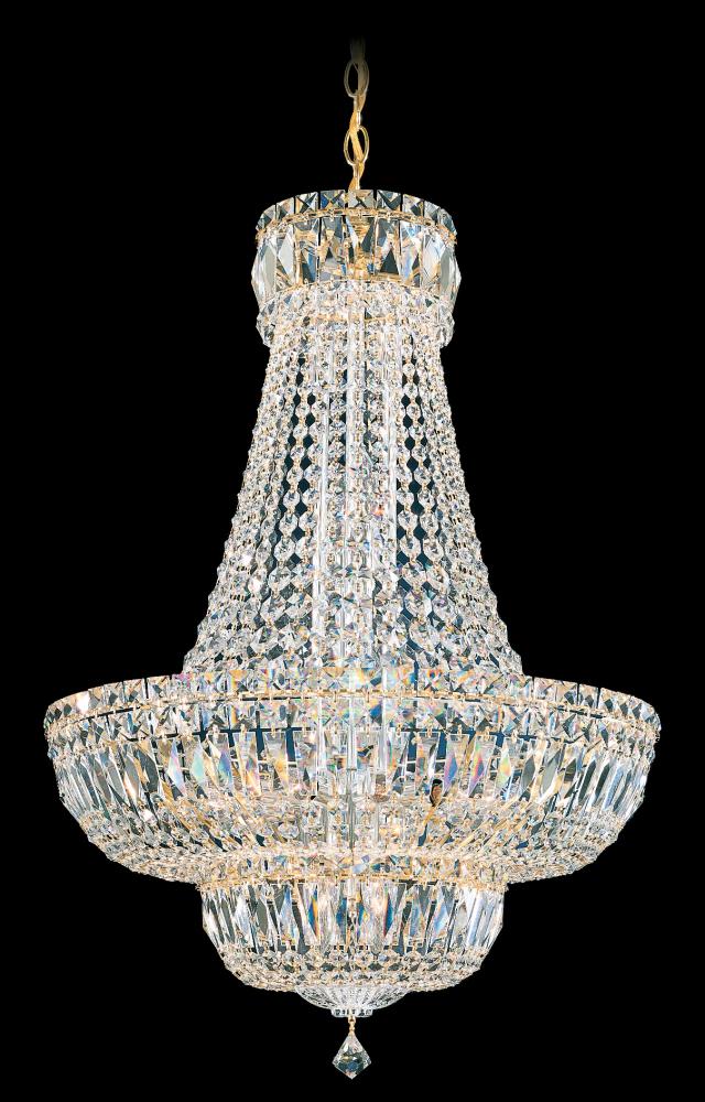 Petit Crystal Deluxe 20 Light 120V Pendant in Polished Silver with Optic Crystal