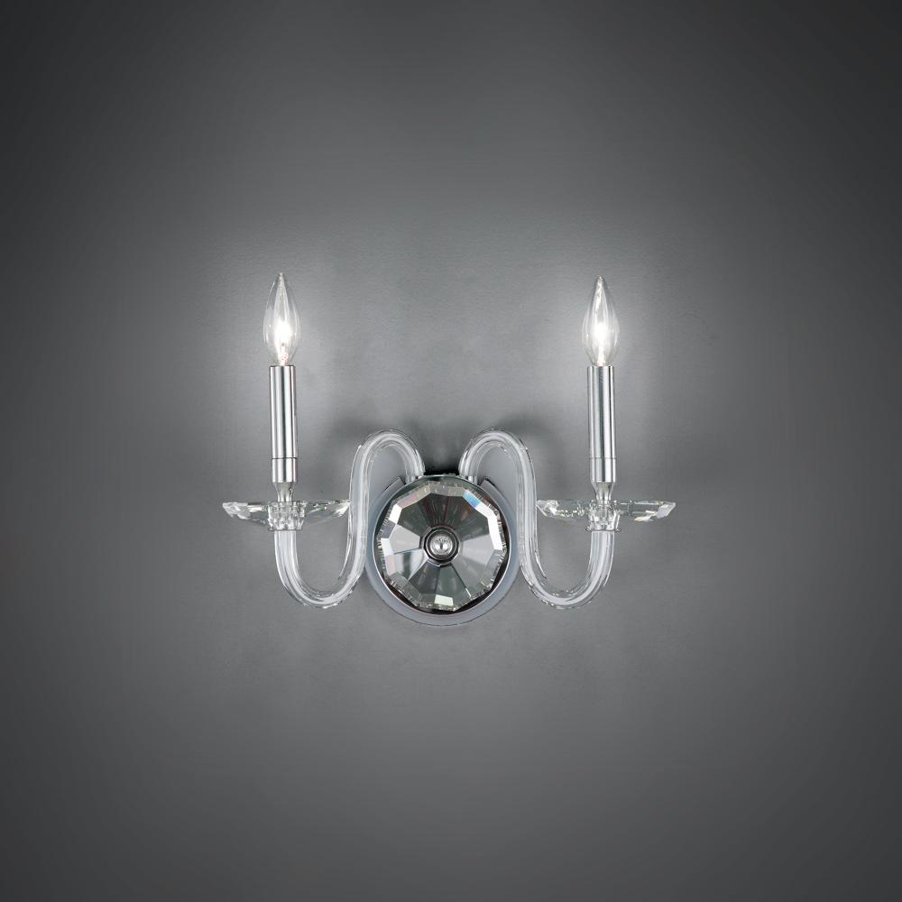 Habsburg 1 Light 120V Wall Sconce in Polished Chrome with Optic Crystal