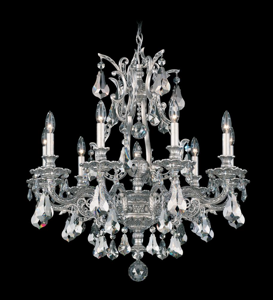 Sophia 9 Light 120V Chandelier in Heirloom Bronze with Heritage Handcut Crystal