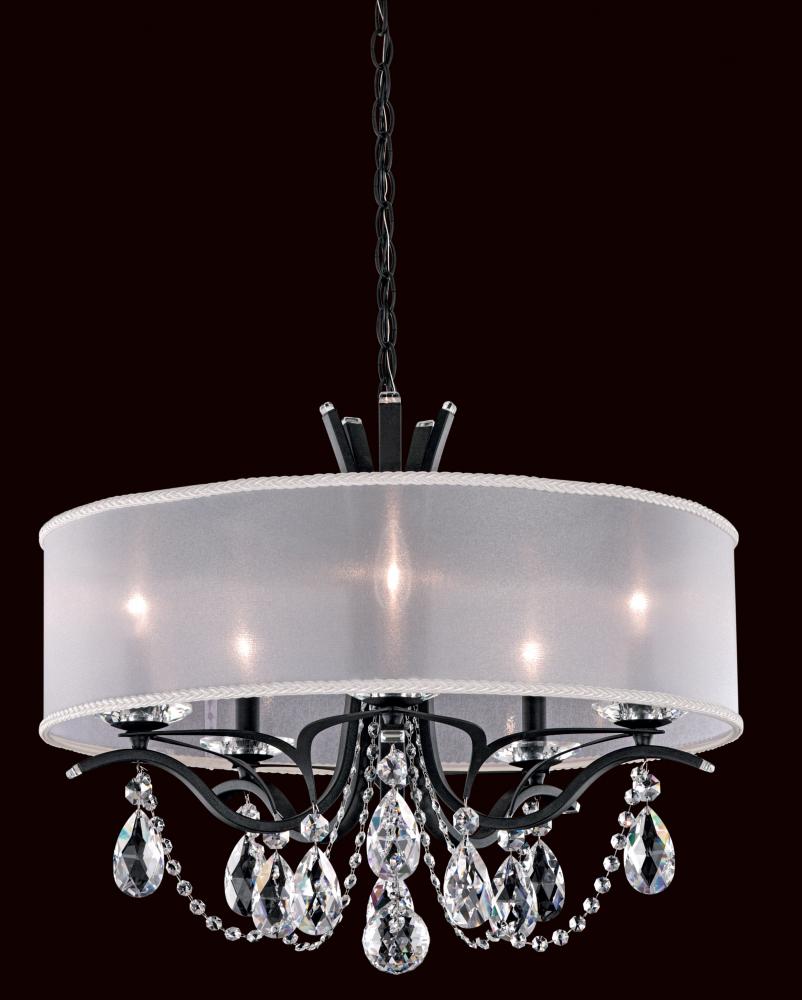 Vesca 5 Light 120V Chandelier in Etruscan Gold with Radiance Crystal