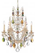 Schonbek 1870 5770-48H - Bordeaux 6 Light 120V Chandelier in Antique Silver with Heritage Handcut Crystal