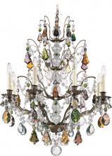 Schonbek 1870 5771-76H - Bordeaux 8 Light 120V Chandelier in Heirloom Bronze with Heritage Handcut Crystal