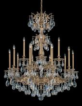 Schonbek 1870 5686-22H - Milano 15 Light 120V Chandelier in Heirloom Gold with Heritage Handcut Crystal