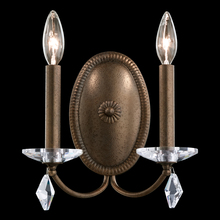 Schonbek 1870 MD1002N-76H - Modique 2 Light 120V Wall Sconce in Heirloom Bronze with Heritage Handcut Crystal