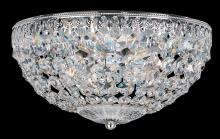 Schonbek 1870 1560-76O - Petit Crystal 4 Light 120V Flush Mount in Heirloom Bronze with Optic Crystal