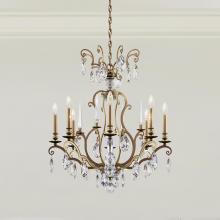 Schonbek 1870 RN3871N-48H - Renaissance Nouveau 8 Light 120V Chandelier in Antique Silver with Heritage Handcut Crystal