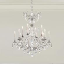 Schonbek 1870 RN3872N-51H - Renaissance Nouveau 12 Light 120V Chandelier in Black with Heritage Handcut Crystal