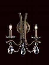 Schonbek 1870 VA8332N-23H - Vesca 2 Light 120V Wall Sconce in Etruscan Gold with Clear Heritage Handcut Crystal