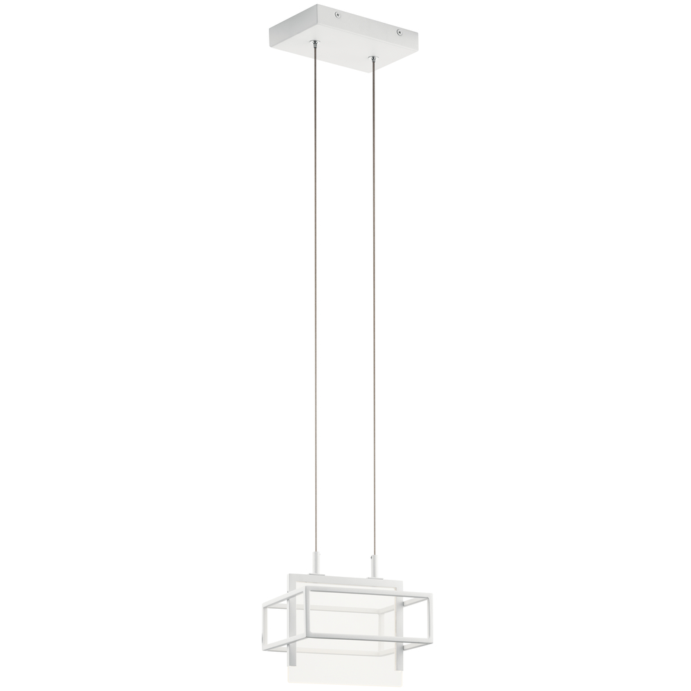 Vega LED 3000K 8" Mini Pendant White