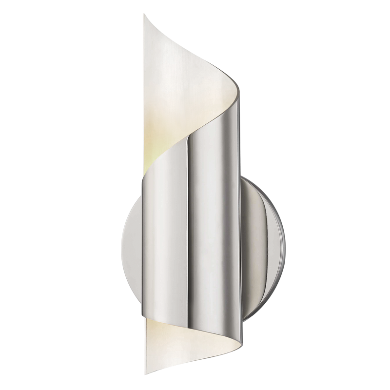 Evie Polished Nickel Sconce