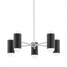 Mitzi by Hudson Valley Lighting H484810-PN/SBK - Kira Chandelier