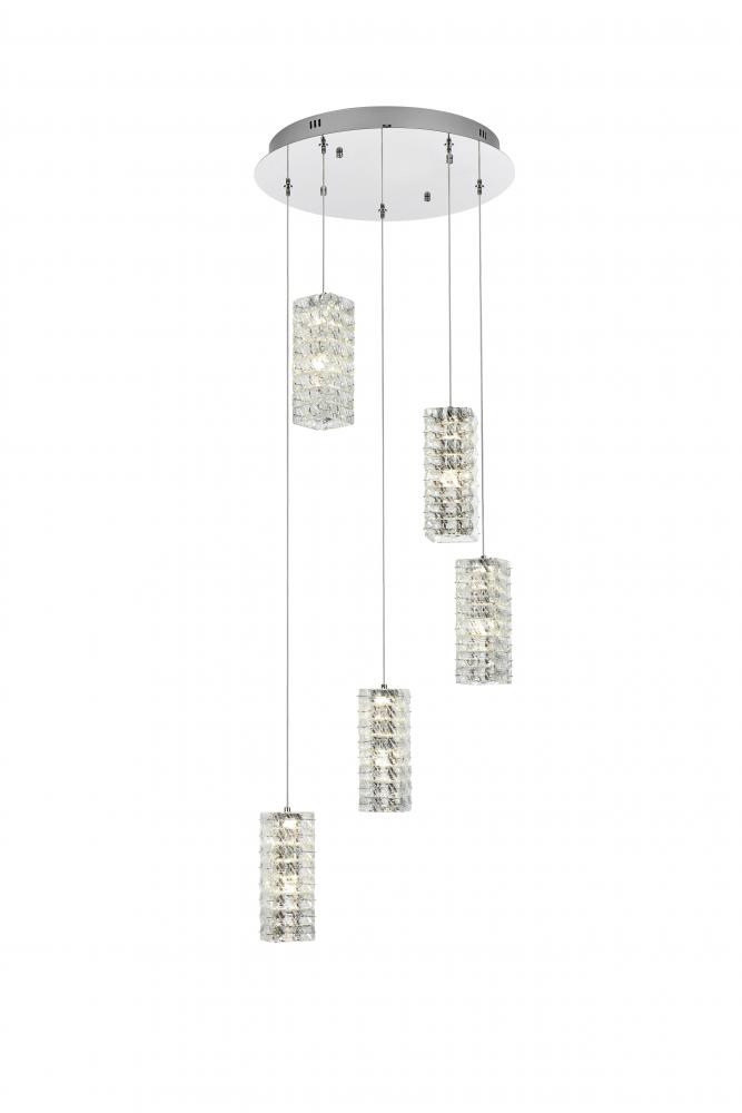 Aston 20 inch LED Pendant in Chrome