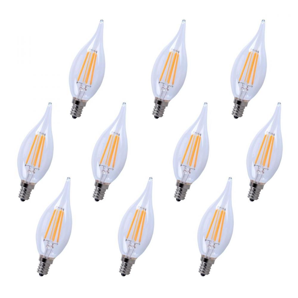 LED E12 CANDELABRA, 5000K, 300 degree, CRI80, ES, UL/CUL, 4W, 40W EQUIVALENT, 15000HRS