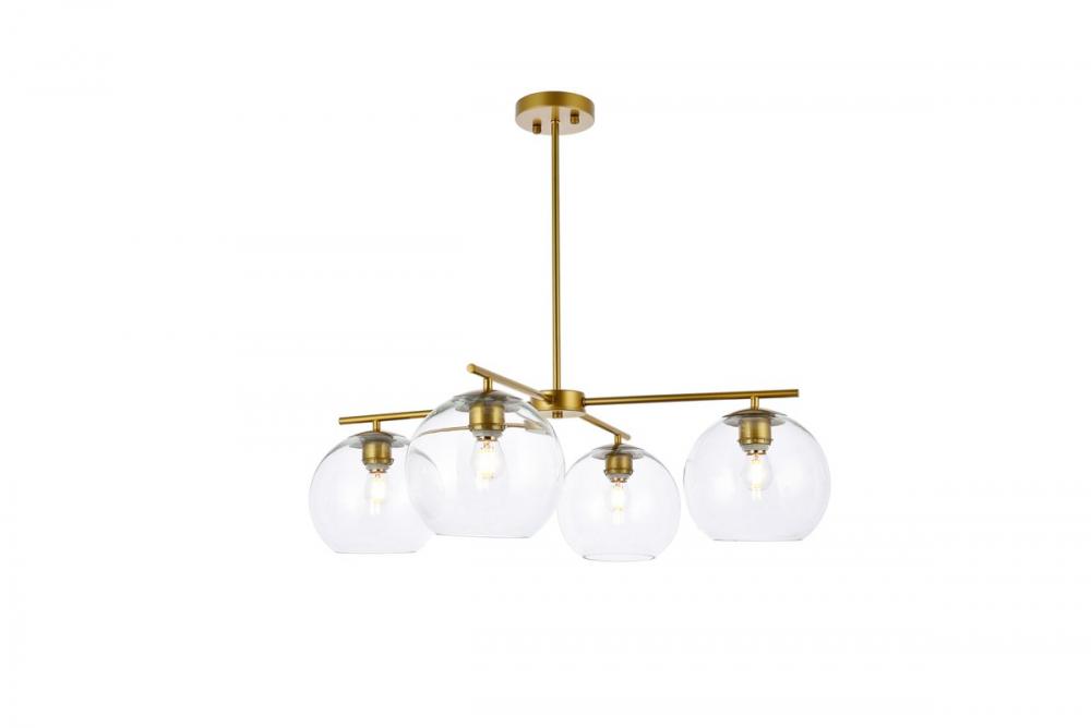 Opus 4 lights brass pendant