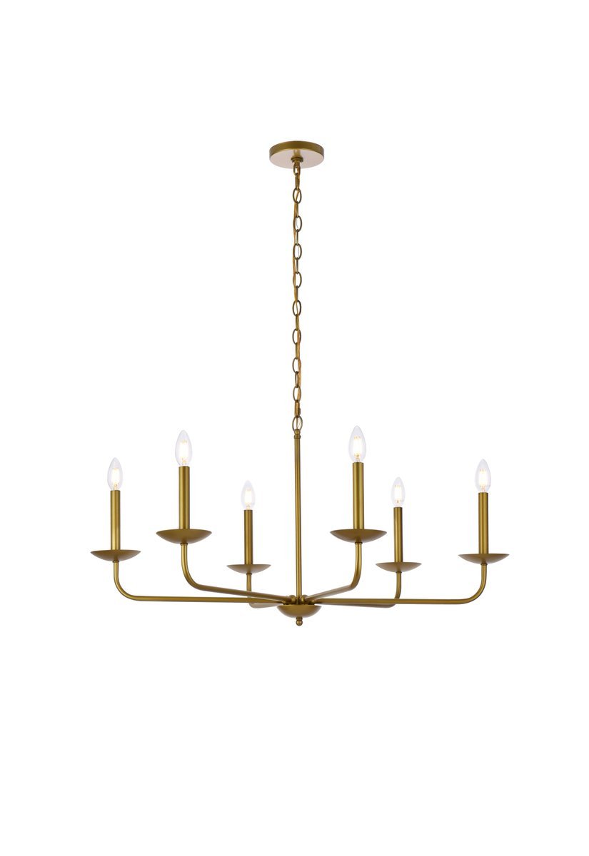 Cohen 36 inch pendant in brass