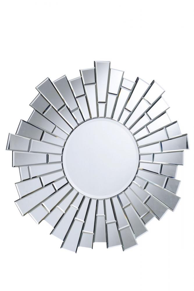 Modern 24 In. Contemporary Mirror in Clear