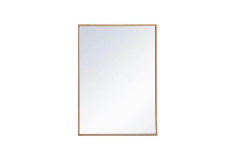 Metal Mirror Medicine Cabinet 20 Inchx28 Inch in Brass