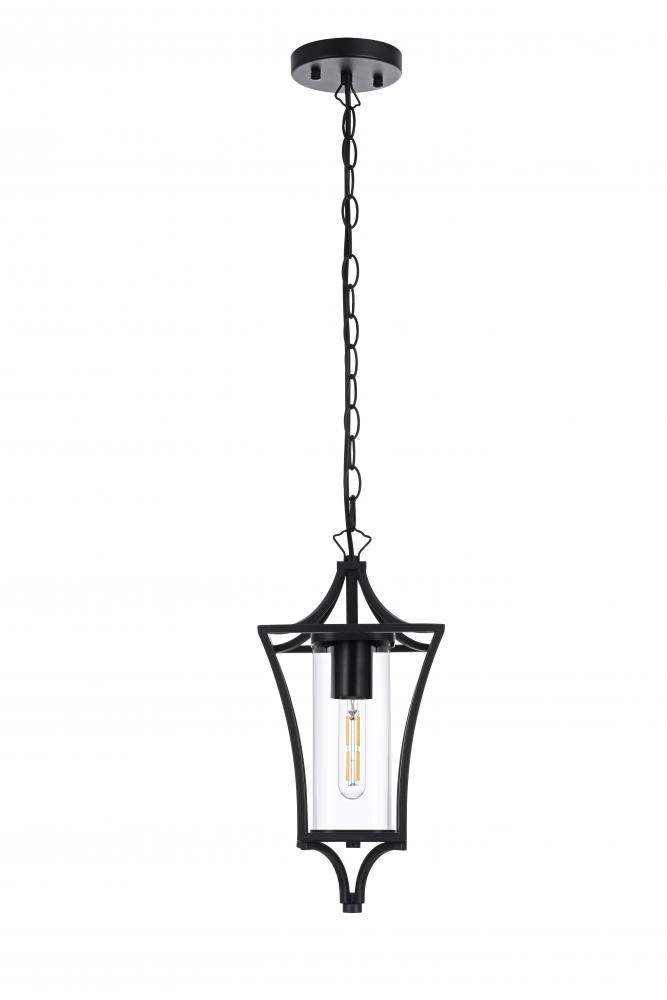 Belgrade 7 inch Outdoor Pendant in Black