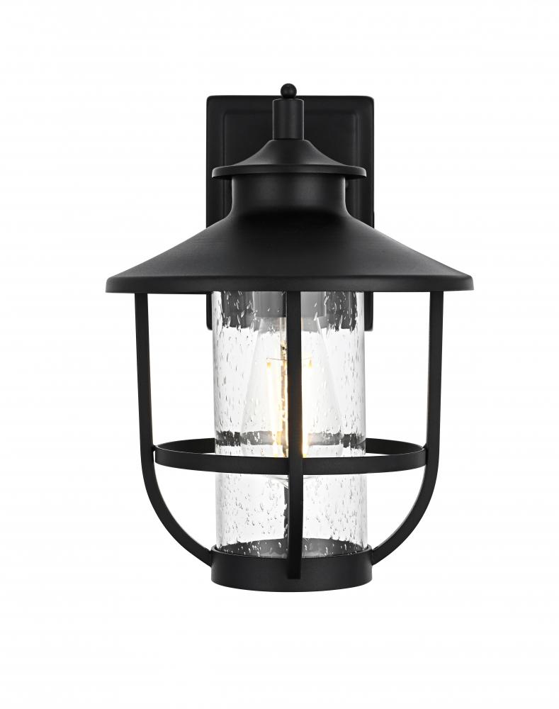 Janney 7 inch Outdoor Pendant in Black