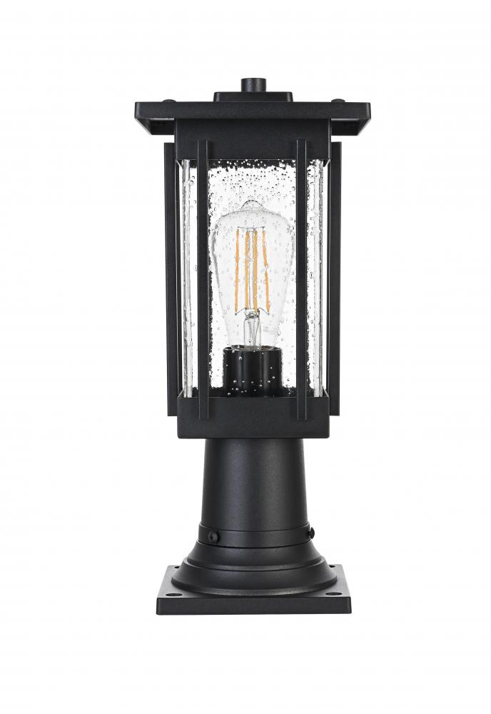 Melvale 7 inch Outdoor Pendant in Black