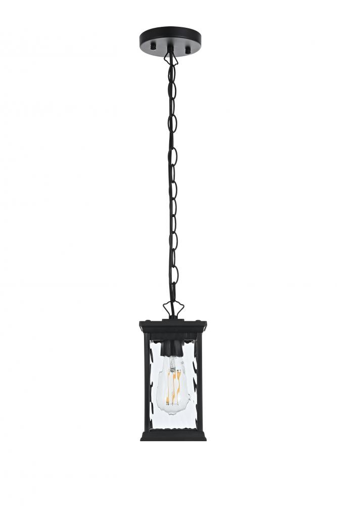 Mascher 7 inch Outdoor Pendant in Black