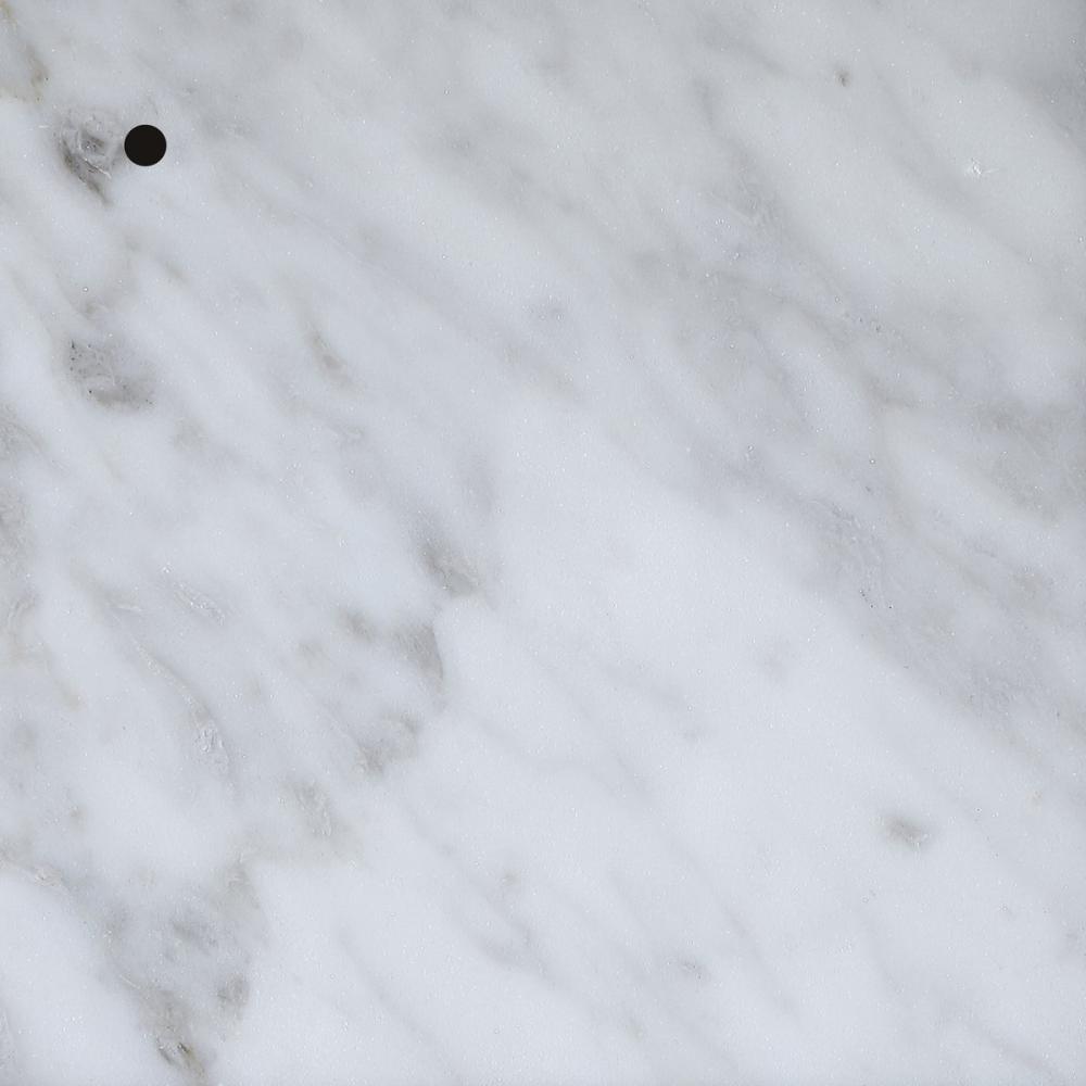 Stone finish sample in Carrara White Marble