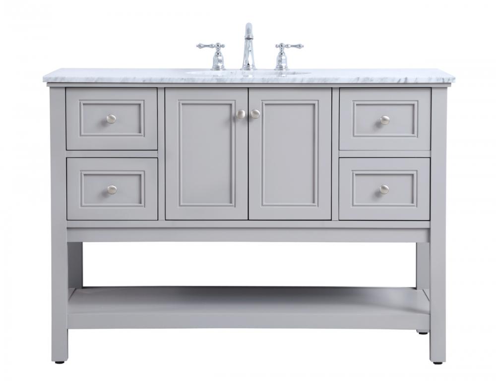 48 Inch Single Bathroom Vanity in Natural Wood