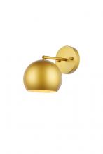 Elegant LD2355BR - Othello 1 light brass wall sconce