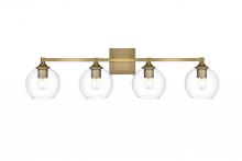 Elegant LD7308W33SG - Eero 33 inch Wall Sconce in Satin Gold