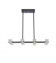 Elegant LD920D30BK - Lyra 30 inch Pendant Light in Black