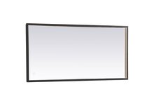 Elegant MRE62030BK - Pier 20x30 inch LED mirror with adjustable color temperature 3000K/4200K/6400K in black