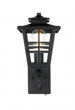 Elegant OD303W15BK - Macon 7 inch Outdoor Pendant in Black