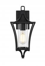 Elegant OD311W16BK - Belgrade 7 inch Outdoor Pendant in Black