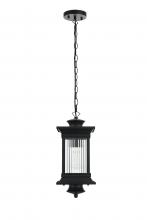 Elegant OD316H18BK - Collins 7 inch Outdoor Pendant in Black