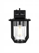 Elegant OD326W13BK - Wensley 7 inch Outdoor Pendant in Black