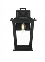 Elegant OD333W12BK - Berks 7 inch Outdoor Pendant in Black