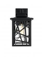 Elegant OD353W13BK - Clifford 7 inch Outdoor Pendant in Black