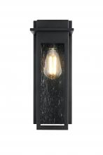 Elegant OD362W16BK - Dunton 7 inch Outdoor Pendant in Black