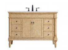 Elegant VF13048AB - 48 Inch Single Bathroom Vanity in Antique Beige