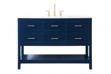 Elegant VF19048BL - 48 Inch Single Bathroom Vanity in Blue