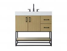 Elegant VF29236MHB - 36 inch Single Bathroom Vanity in  Honey Brown