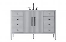 Elegant VF29654GR - 54 inch Single Bathroom Vanity in Grey