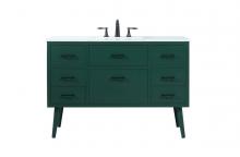 Elegant VF41048MGN - 48 inch bathroom vanity in Green