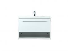 Elegant VF43530MWH - 30 inch Single bathroom vanity in white