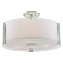 DVI Lighting DVP14511SN-SSOP - Zurich Small 3 Light Semi-Flush Mount