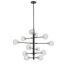 DVI Lighting DVP20849SN+GR-CL - Ocean Drive 12 Light Foyer