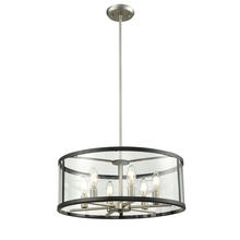 DVI Lighting DVP25408BN/GR-CL - Downtown 6 Light Pendant